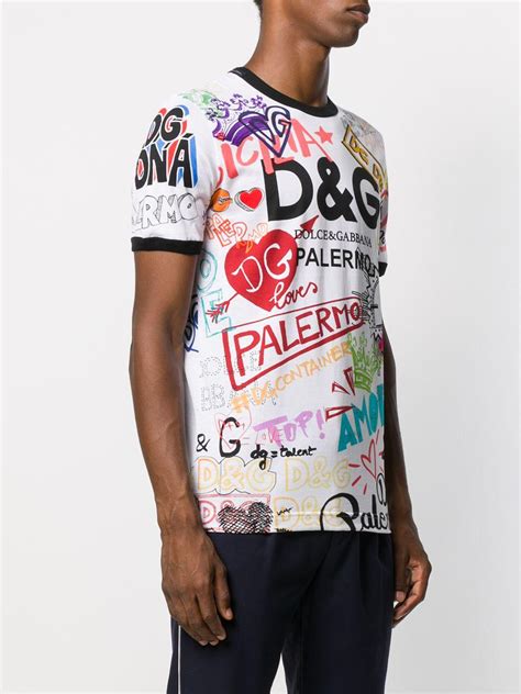 dolce gabbana men's t shirts|dolce and gabbana graphic tees.